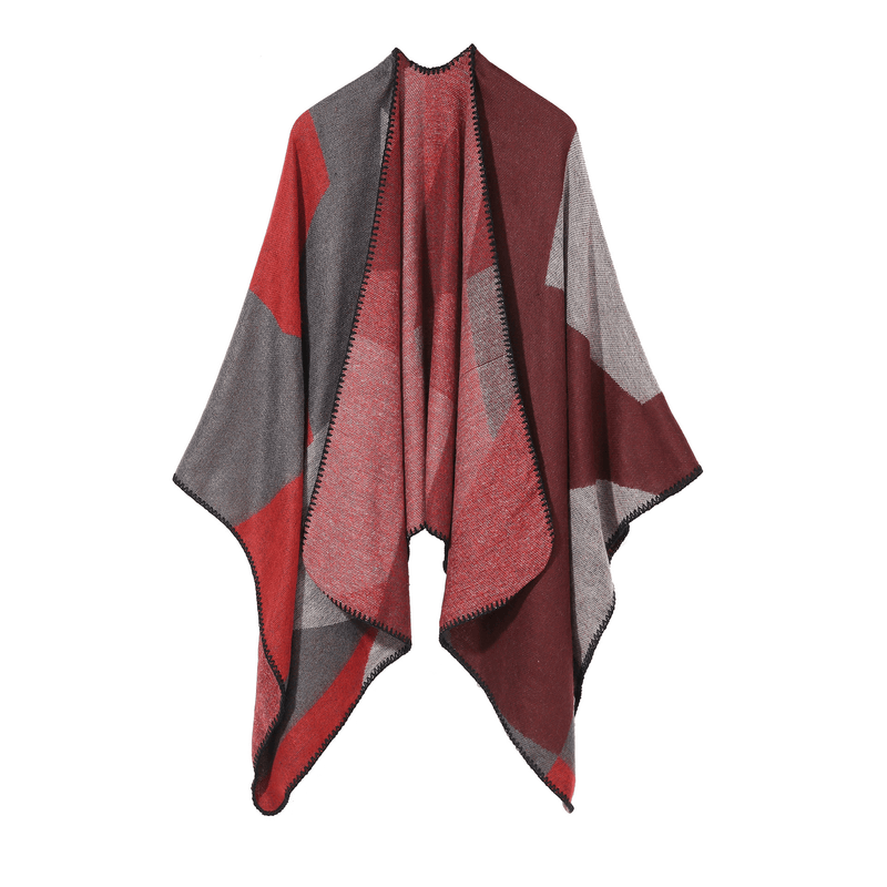 color matching imitation cashmere big scarf shawl, view 9 - MRSLM