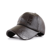 Men's imitation leather baseball cap, view 5 - MRSLM