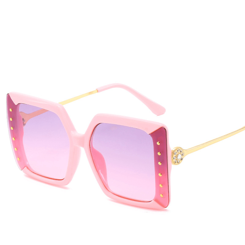 Women's Hundred Towers Diamond Large Square Sunglasses