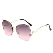 Women's frameless cut-edge sunglasses, view 5 - MRSLM