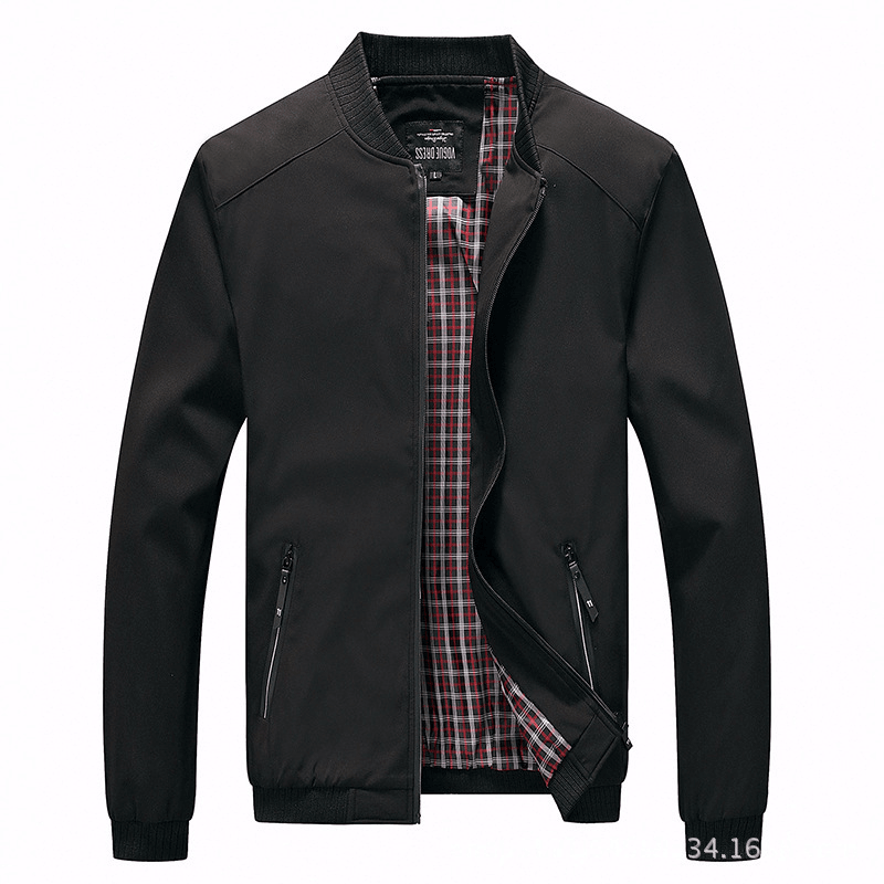 men's loose casual zip jacket, view 2 - MRSLM