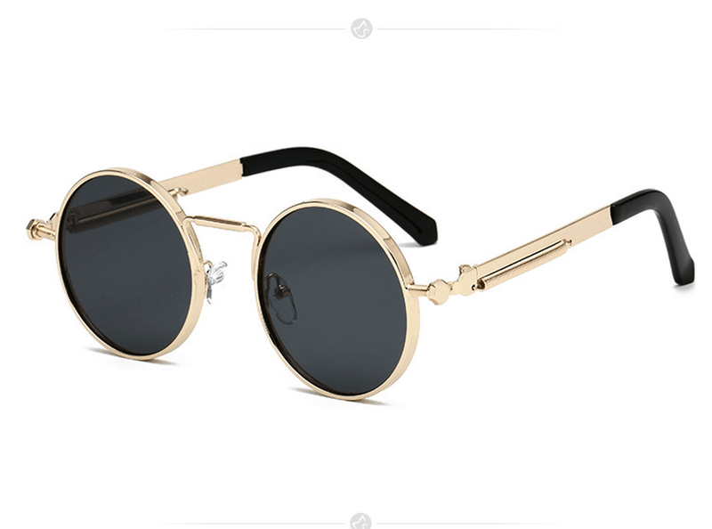 men's retro punk metal sunglasses, view 2 - MRSLM