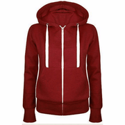 Men'S Fashion Solid Color Hooded Zip Jacket - MRSLM