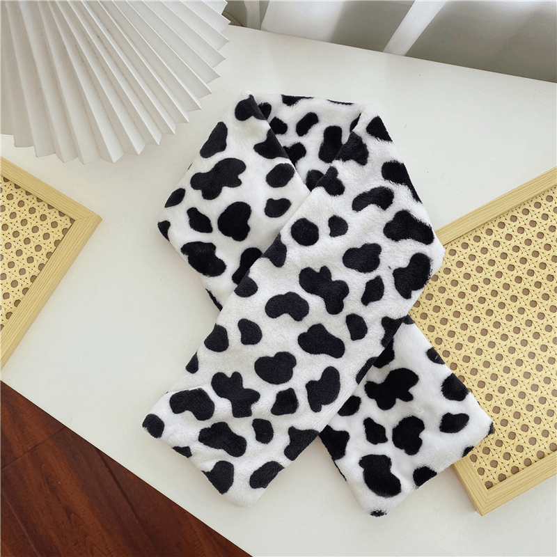 cute cow plush scarf - MRSLM