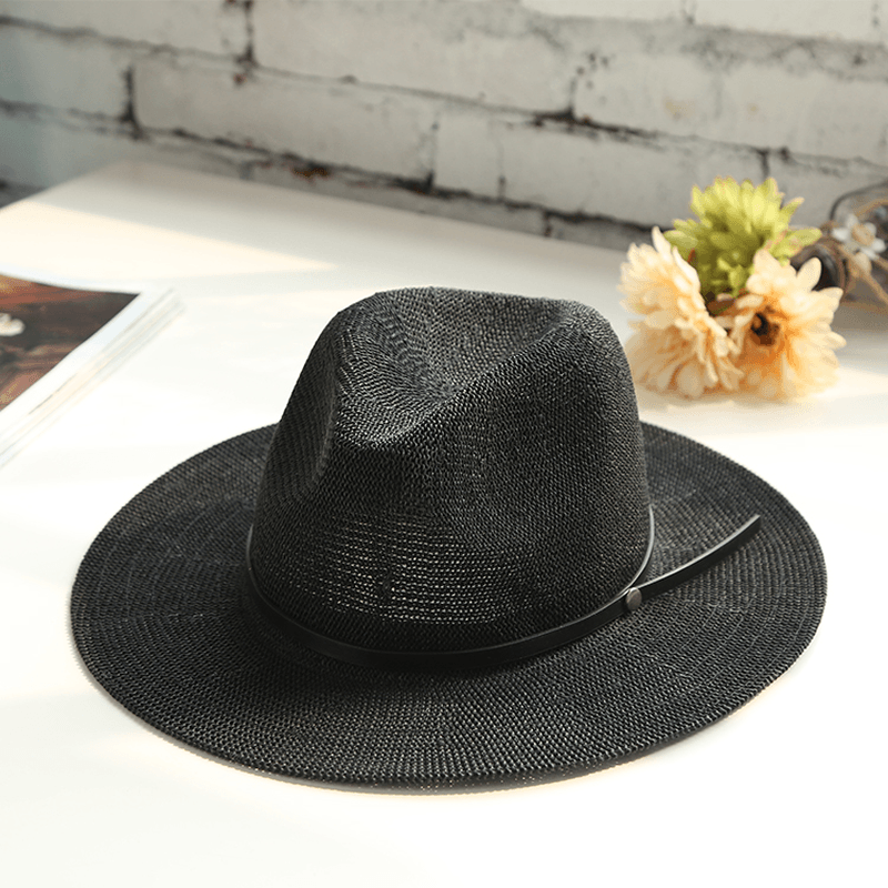 wide-brim straw beach hat - MRSLM