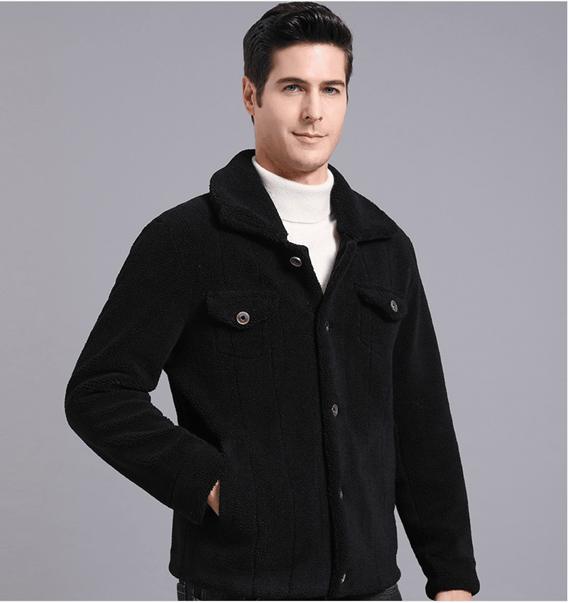 Grain Fleece Men Jacket Autumn and Winter New Style - MRSLM