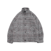 loose short plaid coat, view 3 - MRSLM