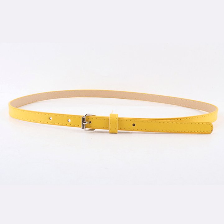 Thin Belt Fashion Belt Small Steel Buckle Belt - MRSLM