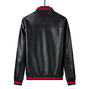 Trendy Men'S Thin Casual Leather Jacket - MRSLM