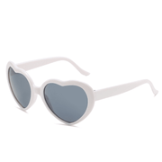 peach heart cat-eye sunglasses, view 3 - MRSLM
