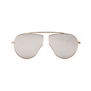 women's polygonal metal frame sunglasses, view 5 - MRSLM