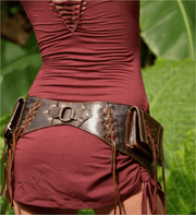 Renaissance PU leather belt bag, view 3 - MRSLM