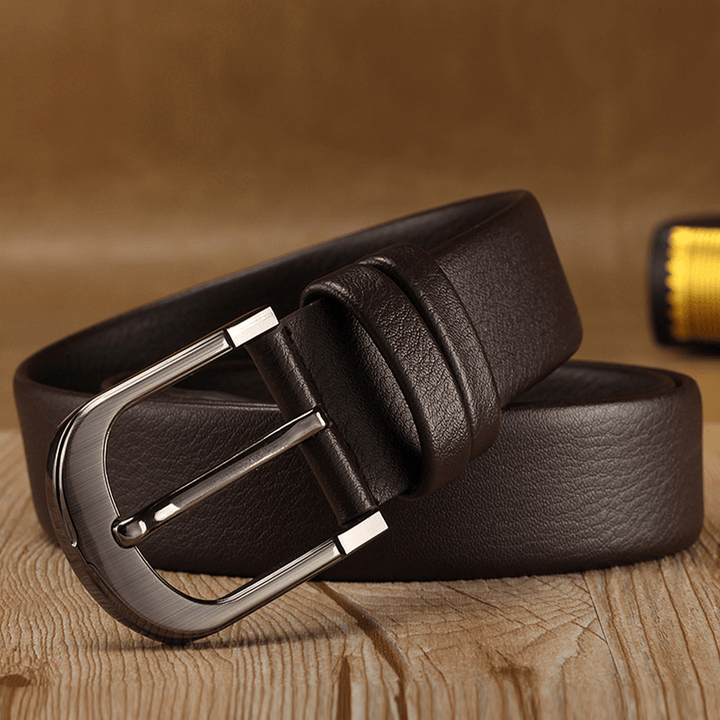 Men PU Leather Wear-Resistant 120CM Pin Buckle Retro Wild Casual Jeans Suits Belt - MRSLM