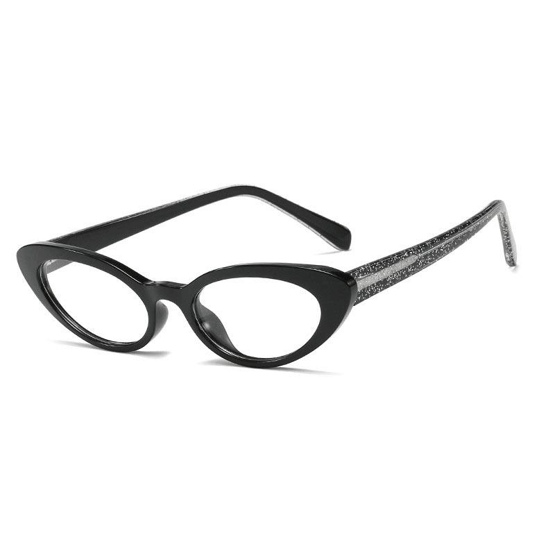 oval flat lens computer glasses, view 3 - MRSLM
