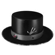 PU leather plague doctor top hat, view 4 - MRSLM