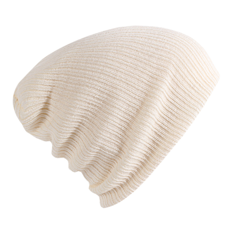 solid color striped wool hat, view 5 - MRSLM