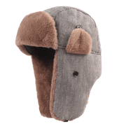 Men's thick snow cap with ear protection, view 3 - MRSLM