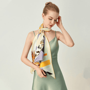 16 momme mulberry silk crepe satin scarf, view 4 - MRSLM