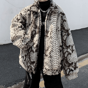 plus velvet thick floral coat, view 6 - MRSLM