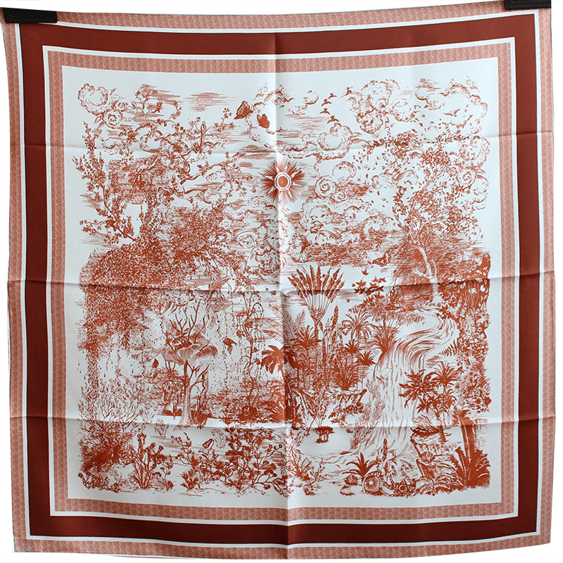 twill large square scarf, view 3 - MRSLM