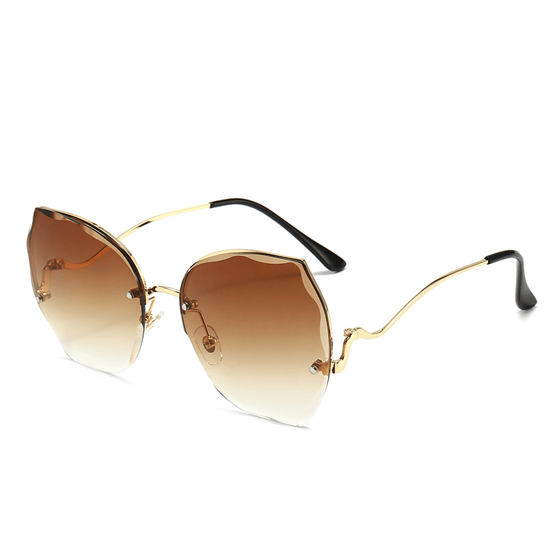 Women's frameless cut-edge sunglasses, view 4 - MRSLM