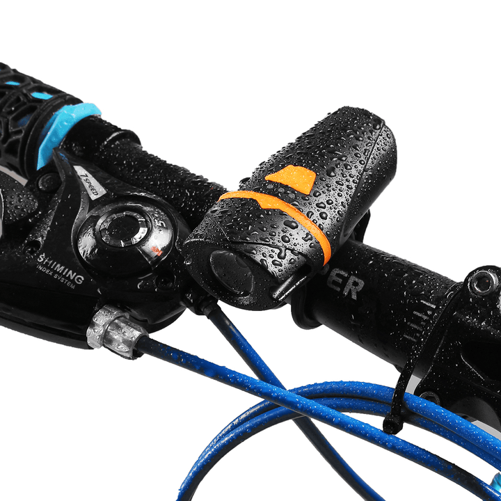 BIKIGHT 800Lm 1200Mah Aluminum Alloy Waterproof Shockproof USB Charging Bike Headlight USB Charging Light - MRSLM