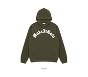 Retro Font European and American Style plus Velvet Hooded Pullover Street Fried Sweater - MRSLM