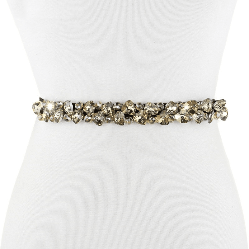 women's rhinestone elastic waistband, view 4 - MRSLM