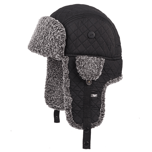 warm check pattern hat - MRSLM