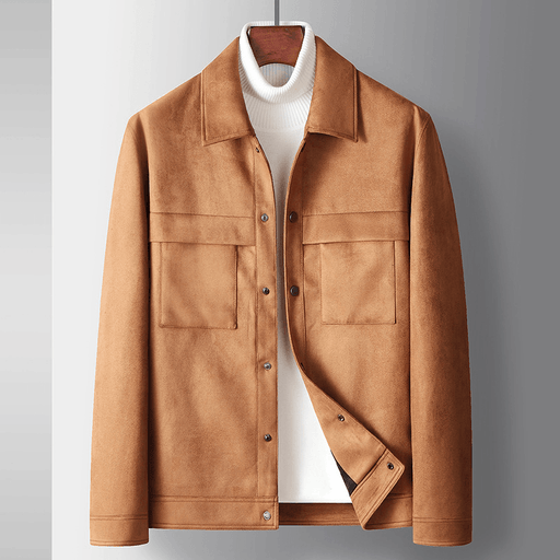 men's loose suede-look jacket - MRSLM
