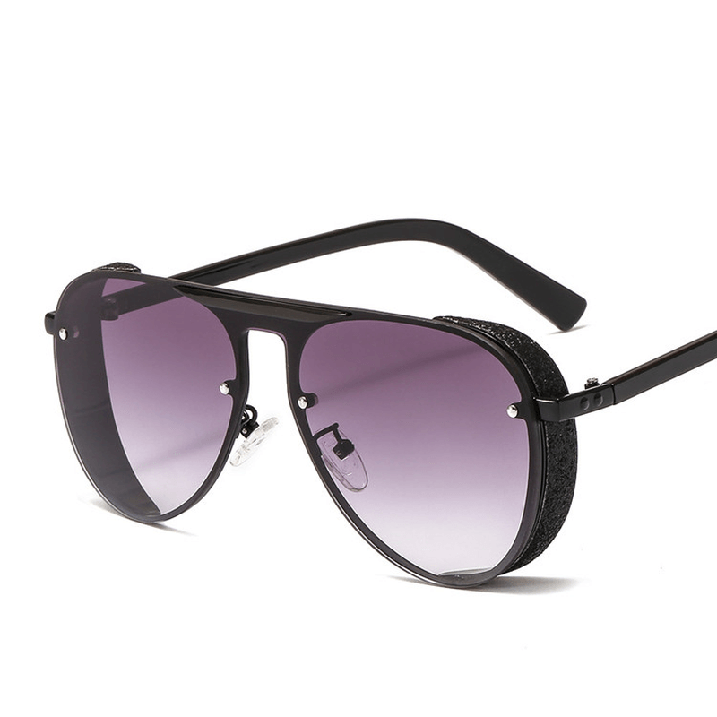 One-Piece Color Sunglasses Fashion Trend