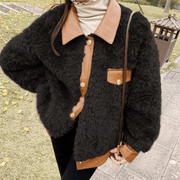 Loose faux fur top, view 6 - MRSLM
