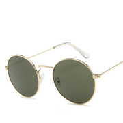 round metal frame tinted glasses - MRSLM
