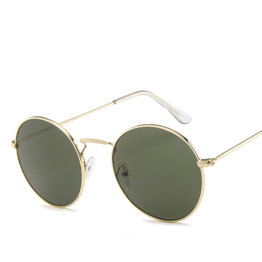round metal frame tinted glasses - MRSLM