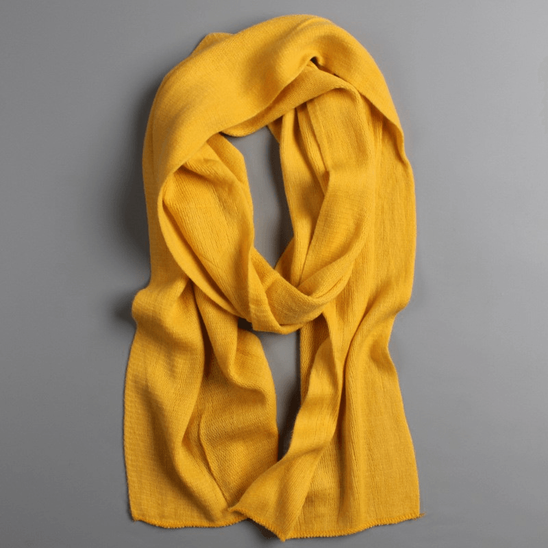 solid imitation cashmere scarf, view 3 - MRSLM