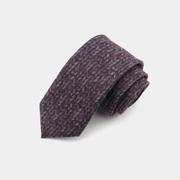 slim striped flannel tie, view 19 - MRSLM