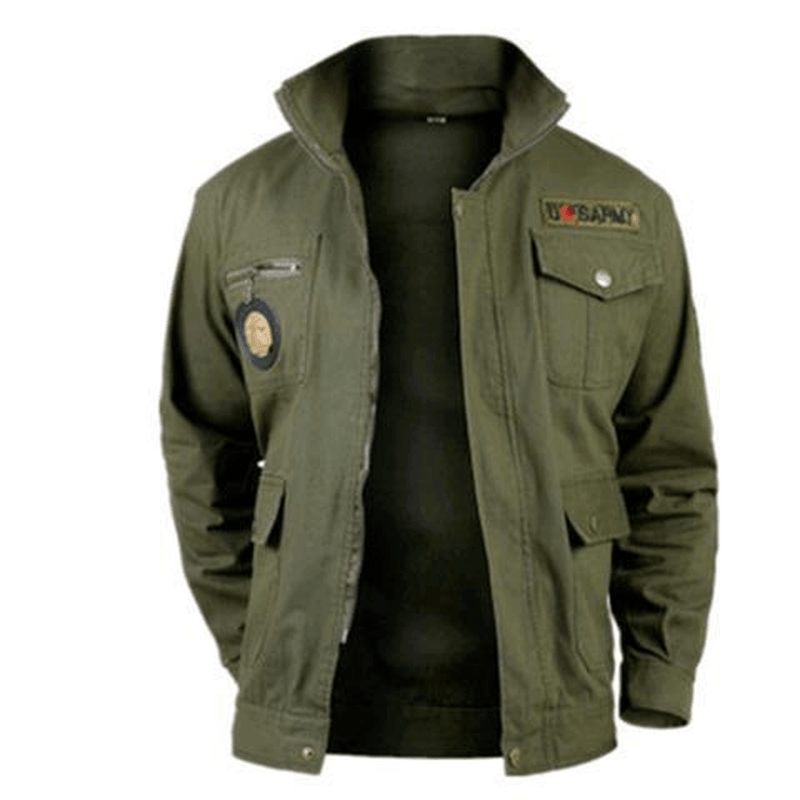 mens work clothes jacket, view 3 - MRSLM
