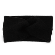 wide cross knitted bowknot headband, view 5 - MRSLM