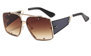 retro metal big frame sunglasses, view 4 - MRSLM