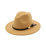 Wool felt jazz hat with belt, view 3 - MRSLM