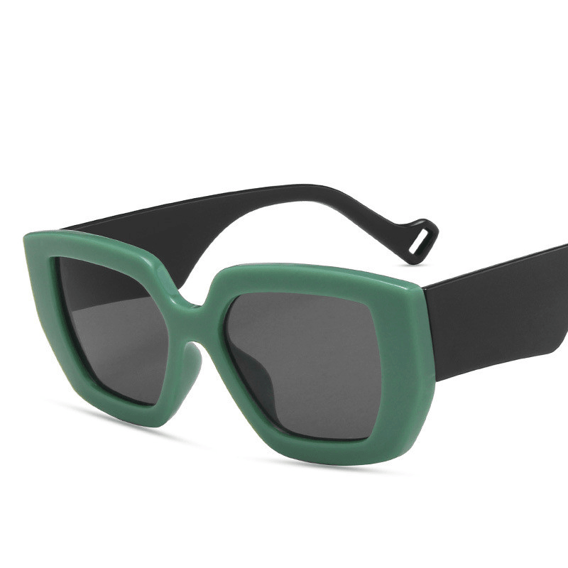 retro polygon contrast sunglasses, view 4 - MRSLM