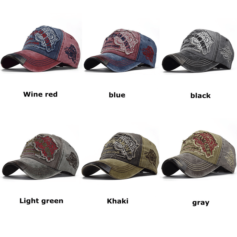 distressed washed baseball cap, view 7 - MRSLM