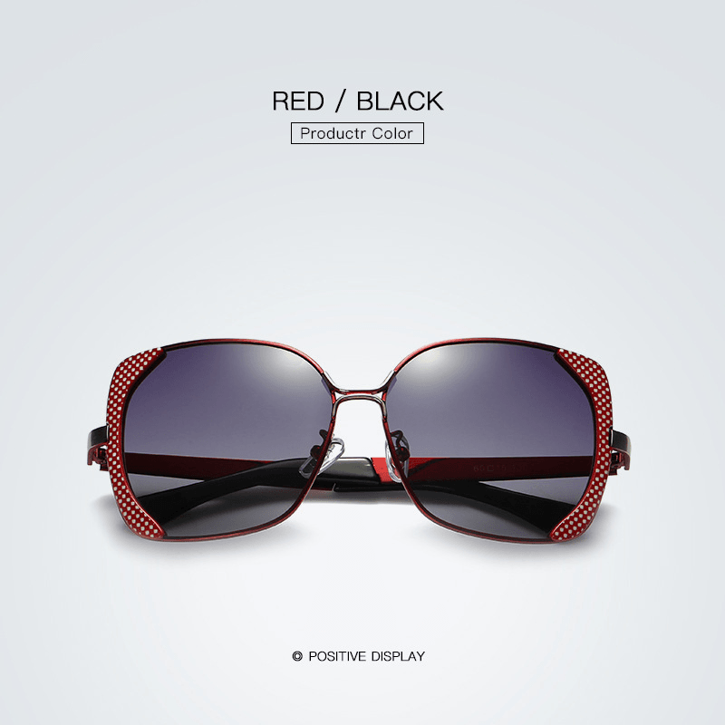 women's large frame polarized driving sunglasses, view 5 - MRSLM