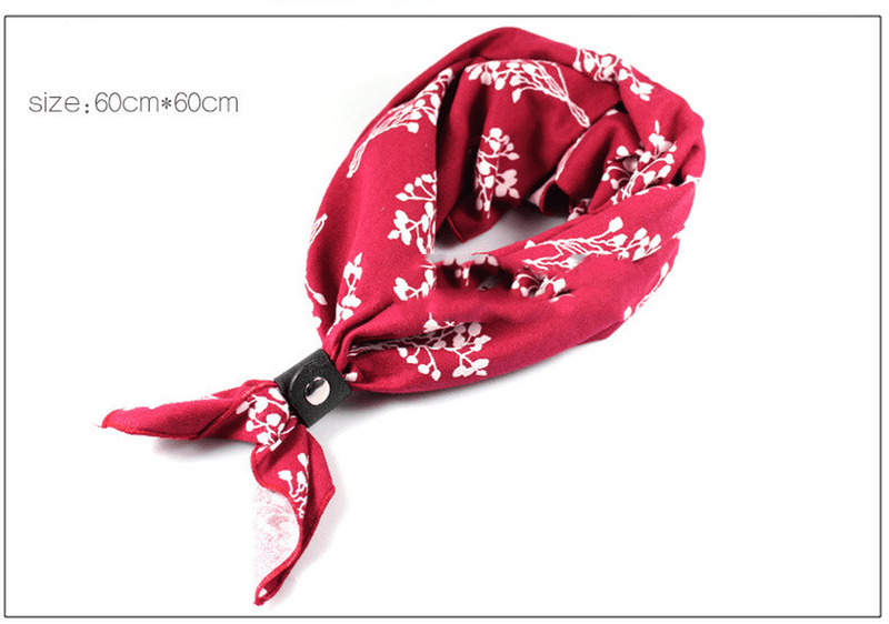 retro cotton square scarf, view 10 - MRSLM