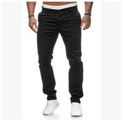 Slim-Fit Men'S Casual Color Trousers - MRSLM