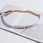 Women's PU leather waist chain belt, view 6 - MRSLM