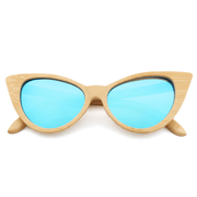 polarized bamboo frame sunglasses, view 7 - MRSLM