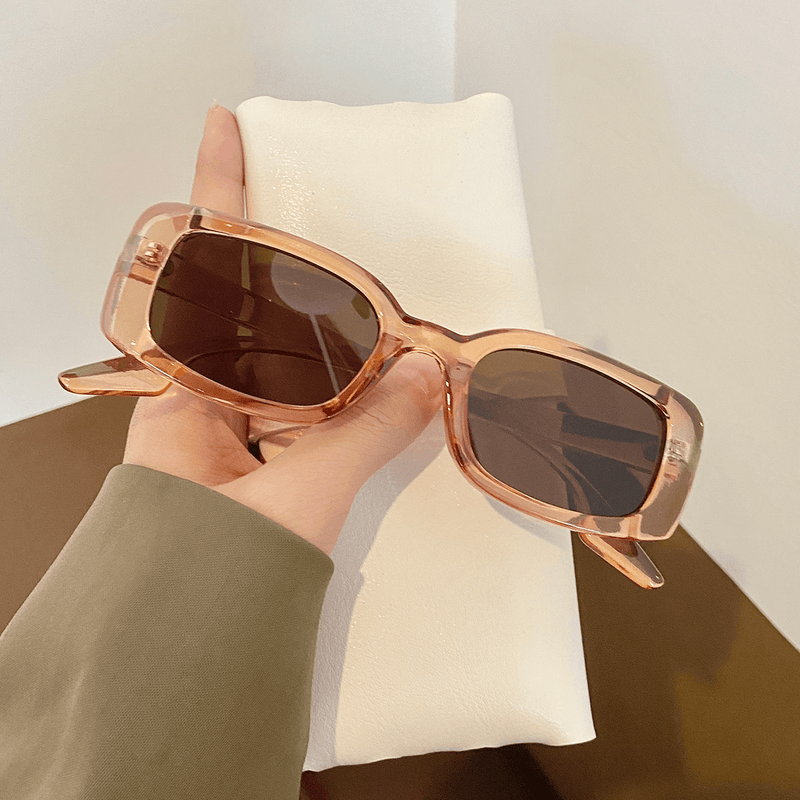 Retro small frame leopard print sunglasses, view 4 - MRSLM