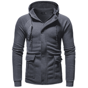 New Concealed Access Control Zipper Men'S Hooded Casual Sports Suit - MRSLM