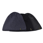 thin cotton knitted hat with letter embroidery, view 3 - MRSLM